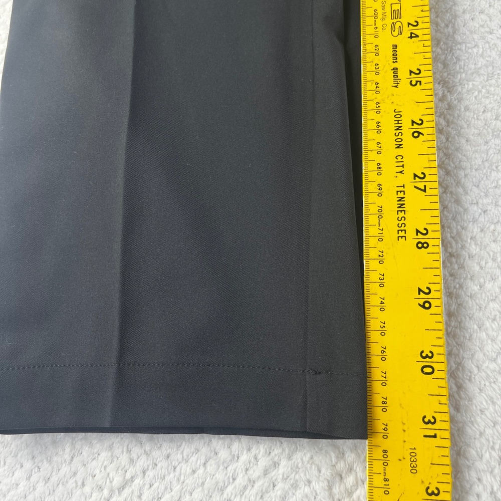 Adidas Mens Golf Pants Black Flat Front Recycled Polyester 36x32 - Picture 7 of 8